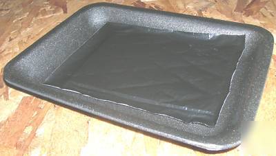 100 styrofoam meat trays for food grocery or craft work