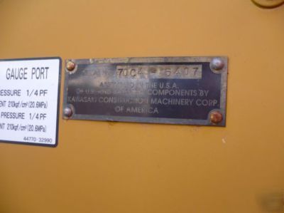 2006 kawasaki 70V z ~wheel loader~ 1300 hours ~ 