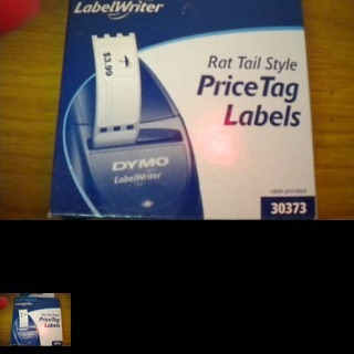 3 dymo label writer price tag labels rat tail style