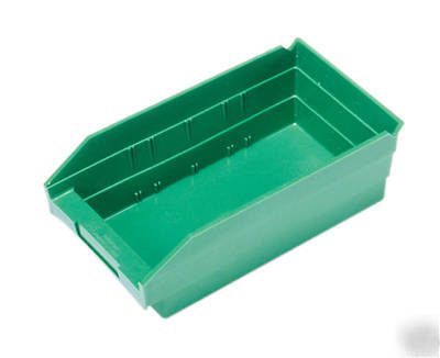 (30) plastic shelf bins storage containers unbreakable 