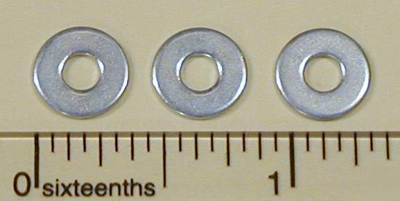 #6 flat washer, 100 pieces