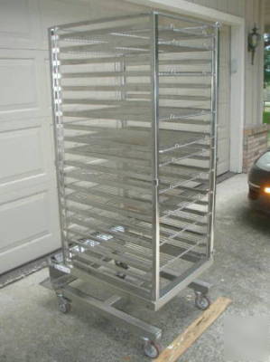 Alto shaam freezer oven roll-in pan cart rack trolley