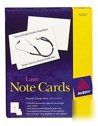 Avery laser note cards 5315 60 ct