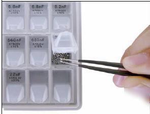 Capacitor kit 0402 size 70 value 50 pc w/ enclosure