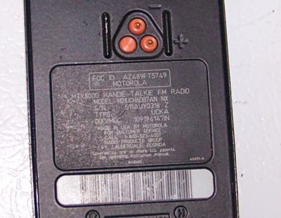 Motorola MTX8000 H01UCH6DB7AN 800MHZ radio non-working