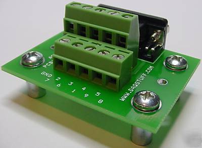 New db 9 DB9 right angle male mini screw term breakout 