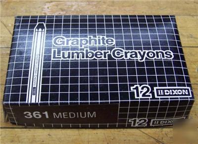 New dixon 361 graphite lumber crayon 36100 12/bx 