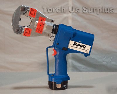 New ilsco battery powered compression crimp tool idtb-6 