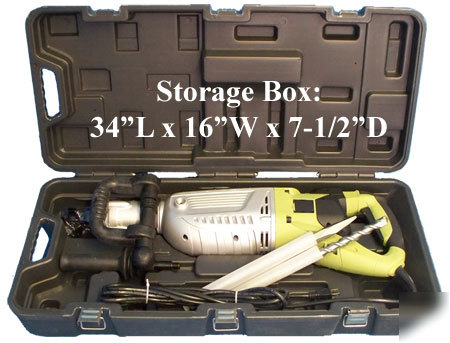Rotary demolition drill hammer concrete brick limestone