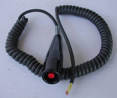 Round red push button corded switch