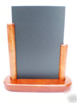 Small table top chalk board mahogany colour