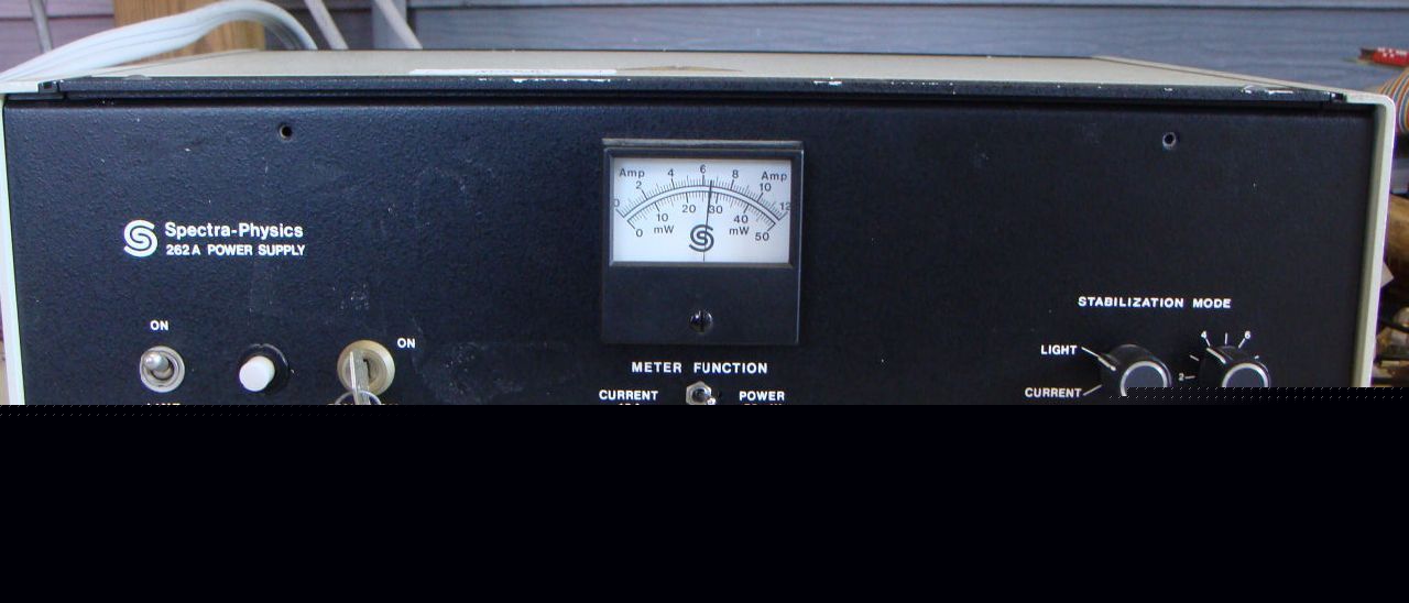 Spectra-physics model 262A laser power supply