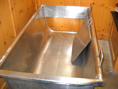 Stainless steel commercial dough trough 62L x 34W x 28T