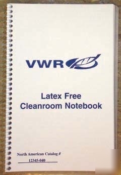 Vwr cleanroom spiral notebooks, latex-free: 09NBP8.5X11