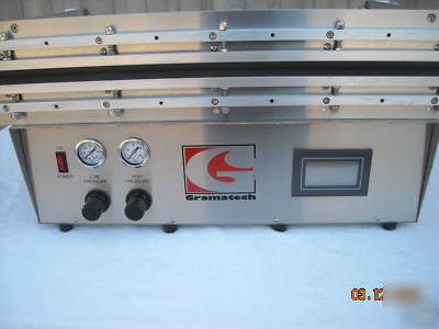 Gramatech pneumatic vacuum sealer model GVS3600R-plc/ts