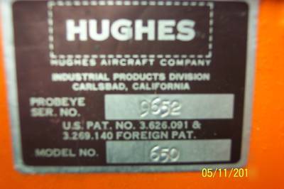 Hughes aircraft company, probeye infrared viewer