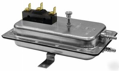 Inline duct booster air pressure switch , adj set point