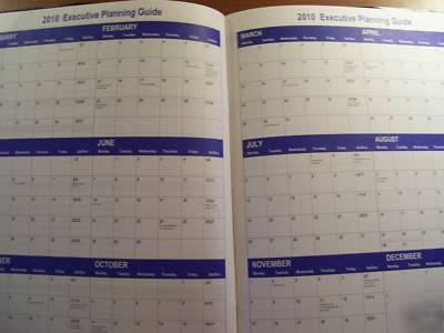 New 2010 monthly planner tan 7.5