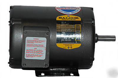 New baldor 1 hp 1725RPM 3 phase motor in box 