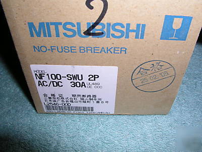 New mitsubishi NF100-swu circuit breaker no-fuse UL489