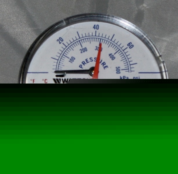 Pressure & temperature gauge