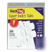 Redi-tag laser index tabs - 100 tabs blank 