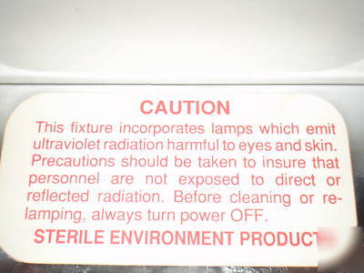 Sterile ultraviolet light