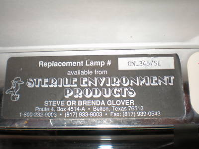 Sterile ultraviolet light