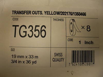 Wholesale lot of adhesive transfer tape TG356