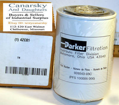New 1 parker 4ZC81 hydraulic filter 