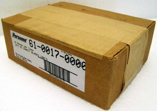 New case - 1000 personna 61-0017 hd .017 carpet blades