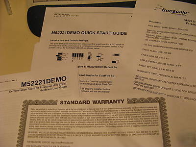 New freescale M52221DEMO-evaluation board & kit- in box