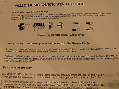 New freescale M52221DEMO-evaluation board & kit- in box