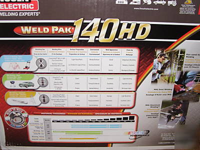 New lincoln electric 140 hd weld pak mig welder 
