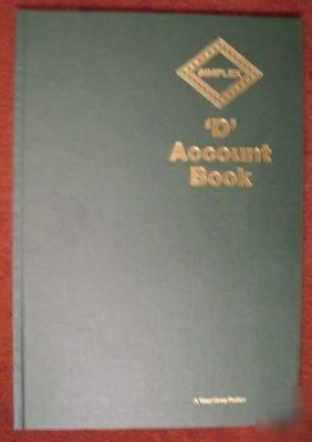 New simplex 'd' accounts book - small business account