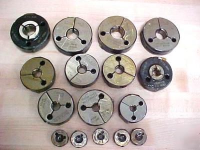 Threaded ring gage lot of 16 go & no go msrp $1700 +