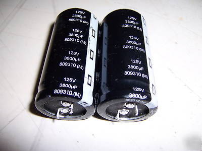 2 filter capacitors 3800UF 3800 uf 125V crown xti rare 
