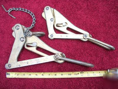 (2) klein cable puller / cable grips (2)