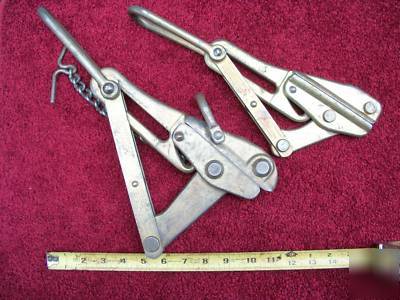 (2) klein cable puller / cable grips (2)