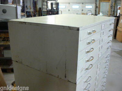 5 drawer blueprint plan map flat file architect cabinet