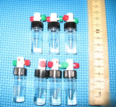 7 vacuum vials + valve caps, 1ML, waters/eldex pico tag