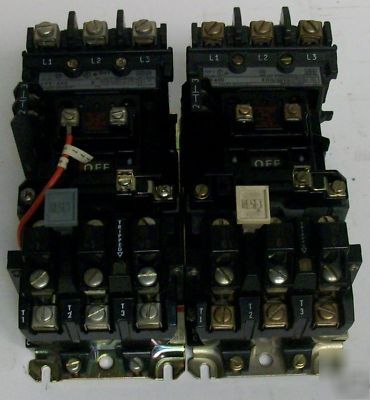 Allen bradley non-reversing starters & olr 509-aod pair