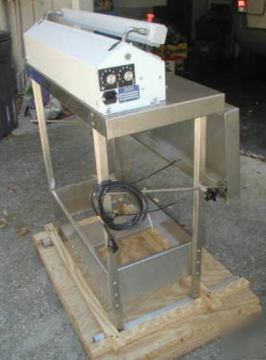 Andersen anpro 24â€ impulse heat bag sealer with stand
