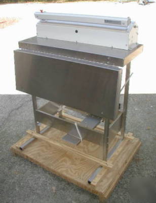 Andersen anpro 24â€ impulse heat bag sealer with stand
