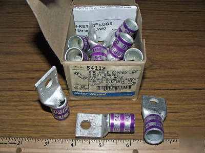 Copper crimp lug connectors 4/0 awg wire 3/8