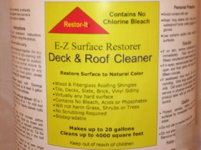 Deck & roof cleaner concentrated pro formula 1 galllon
