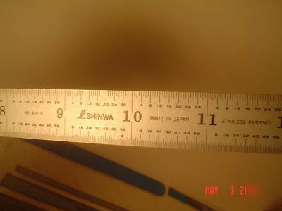 (10) machinist scales, rulers, 6