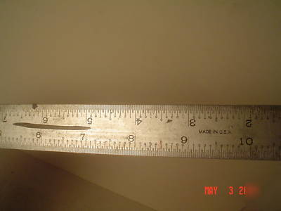 (10) machinist scales, rulers, 6