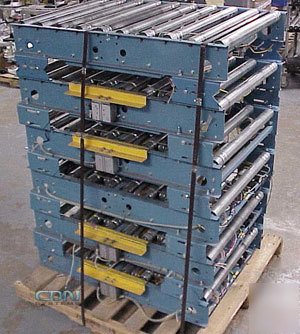 6 belt transfer power roller conveyor section 30