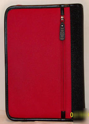 Frankklin/covey red&black classic planner w/zipper
